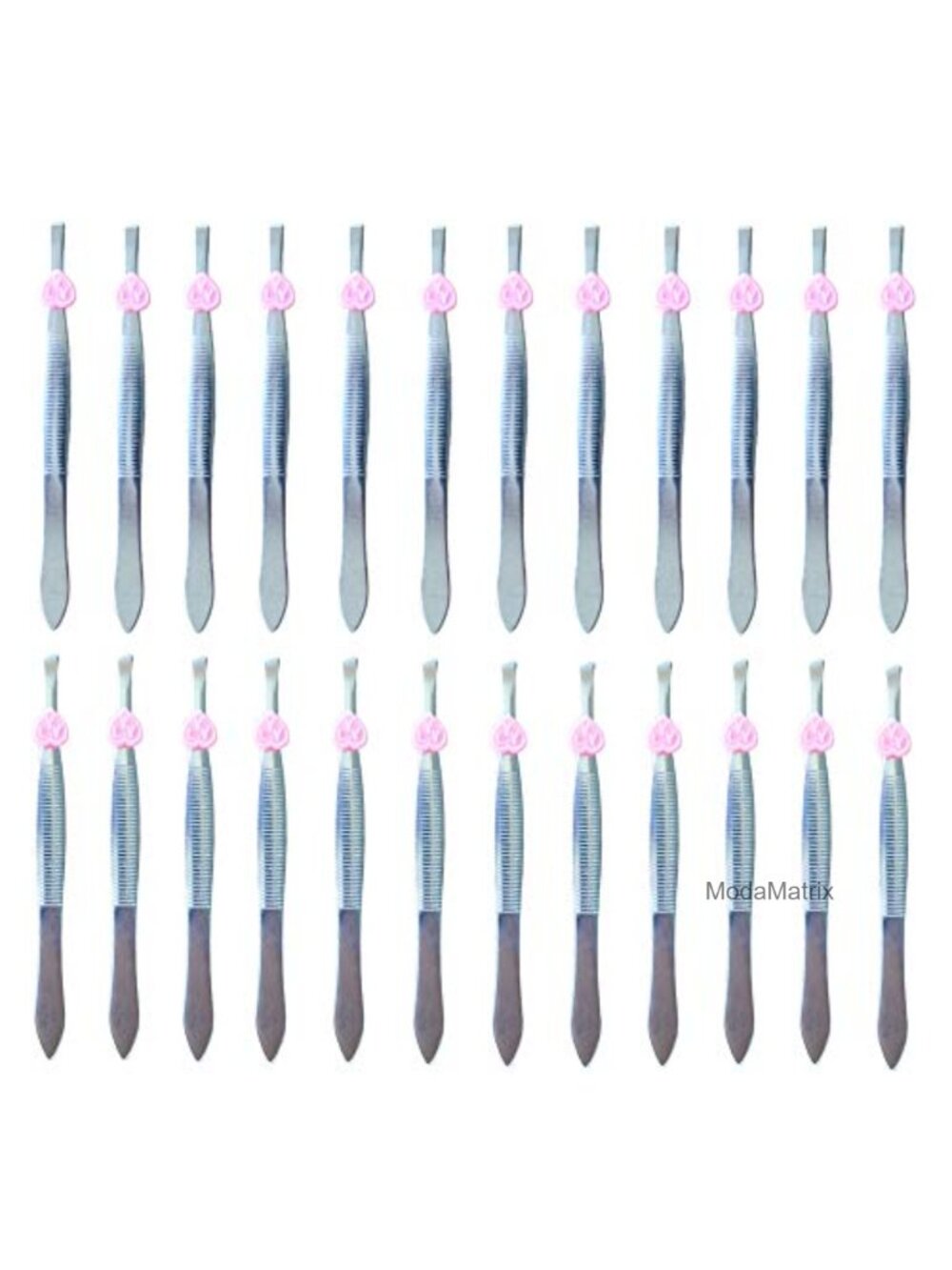 24 Pack Precision Stainless Steel Tweezers for Eyebrow Shaping & Hair Removal